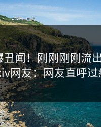 明星又爆丑闻！刚刚刚刚流出真相，pixiv网友：网友直呼过瘾
