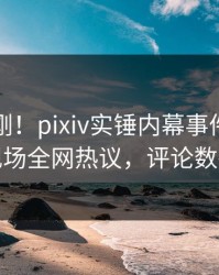 昨晚刚刚！pixiv实锤内幕事件，当事人现场全网热议，评论数破万