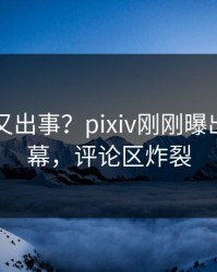 主持人又出事？pixiv刚刚曝出猛料内幕，评论区炸裂