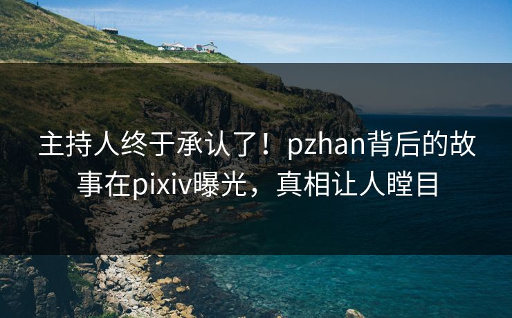 主持人终于承认了！pzhan背后的故事在pixiv曝光，真相让人瞠目