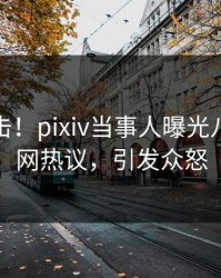 最新直击！pixiv当事人曝光八卦，全网热议，引发众怒