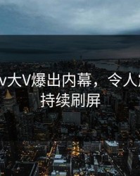 最新Pixiv大V爆出内幕，令人震惊细节持续刷屏