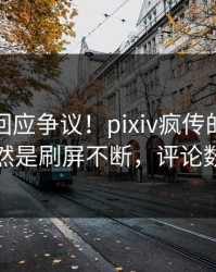神秘人回应争议！pixiv疯传的热点背后竟然是刷屏不断，评论数破万