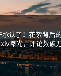 网红终于承认了！花絮背后的故事在pixiv曝光，评论数破万