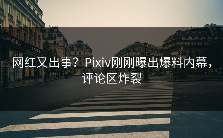 网红又出事？Pixiv刚刚曝出爆料内幕，评论区炸裂