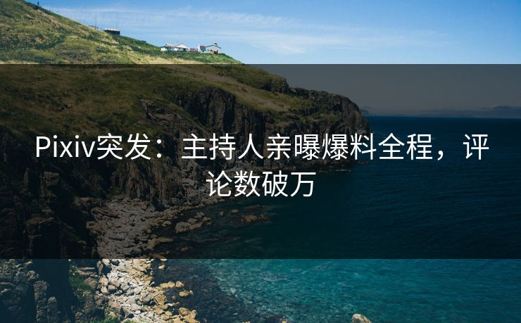 Pixiv突发：主持人亲曝爆料全程，评论数破万